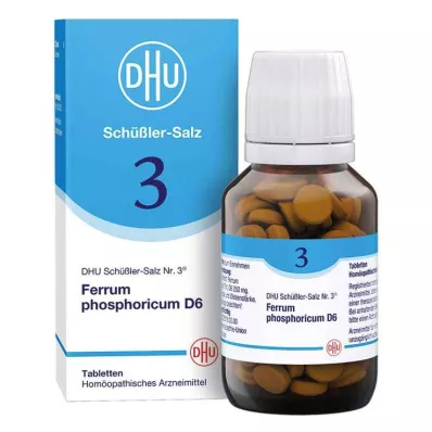 BIOCHEMIE DHU 3 Ferrum phosphoricum D 6 tabletti, 200 tk BIOCHEMIE DHU 3 Ferrum phosphoricum D 6 tabletti, 200 tk