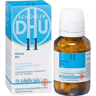 BIOCHEMIE DHU 11 Silicea D 12 tabletti, 200 tk