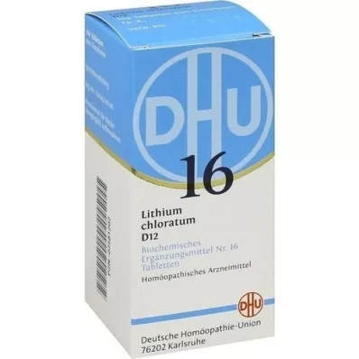 BIOCHEMIE DHU 16 Lithium chloratum D 12 tabletti, 200 tk