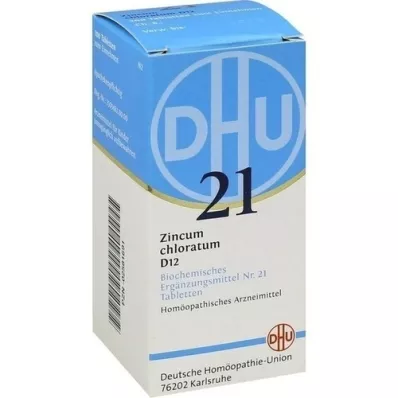 BIOCHEMIE DHU 21 Zincum chloratum D 12 tabletti, 200 tk