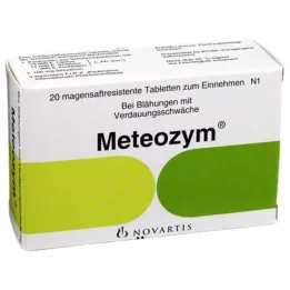 METEOZYM Õhukese polümeerikattega tabletid, 20 tk