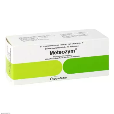 METEOZYM Õhukese polümeerikattega tabletid, 50 tk