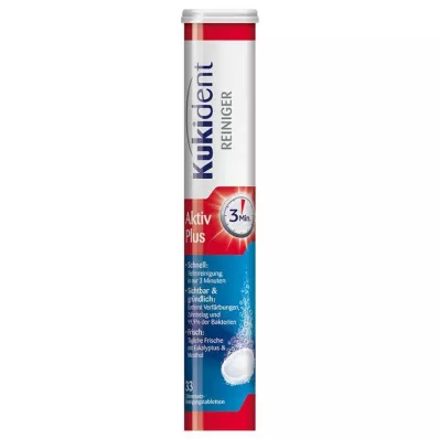 KUKIDENT Cleaner Express Active Plus Tabs, 33 tk KUKIDENT Cleaner Express Active Plus Tabs, 33 tk