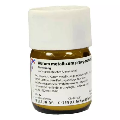 AURUM METALLICUM PRAEPARATUM D 12 Trituur, 50 g