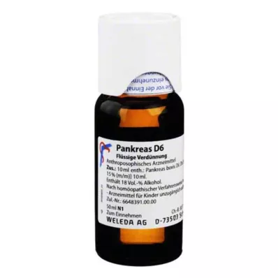 PANKREAS D 6 Lahjendus, 50 ml