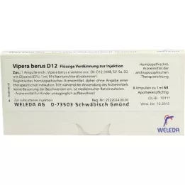 VIPERA BERUS D 12 ampulli, 8X1 ml