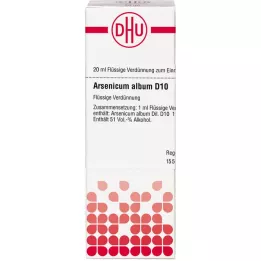 ARSENICUM ALBUM D 10 Lahjendus, 20 ml