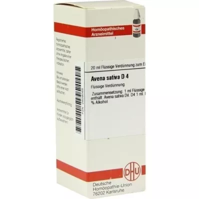 AVENA SATIVA D 4 lahjendus, 20 ml