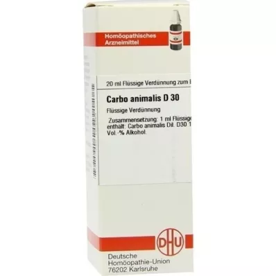 CARBO ANIMALIS D 30 Lahjendus, 20 ml