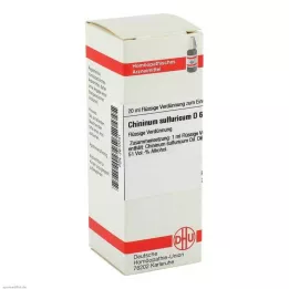 CHININUM SULFURICUM D 6 Lahjendus, 20 ml