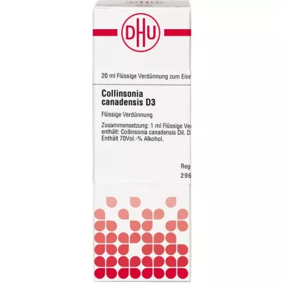 COLLINSONIA CANADENSIS D 3 Lahjendus, 20 ml