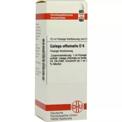 GALEGA officinalis D 6 Lahjendus, 20 ml