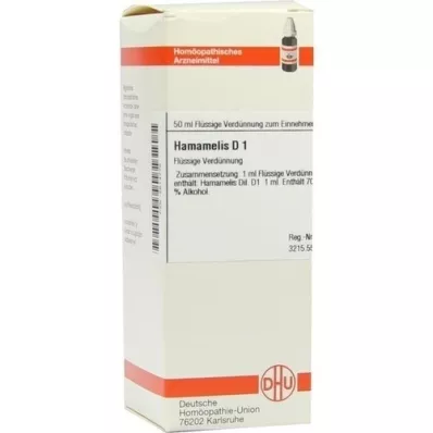HAMAMELIS D 1 lahjendus, 50 ml