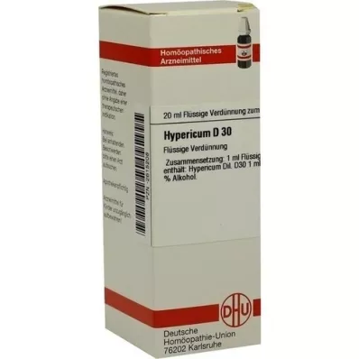 HYPERICUM D 30 Lahjendus, 20 ml
