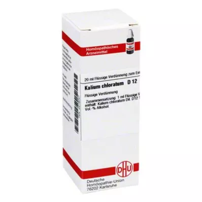 KALIUM CHLORATUM D 12 Lahjendus, 20 ml KALIUM CHLORATUM D 12 Lahjendus, 20 ml