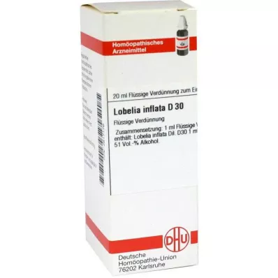 LOBELIA INFLATA D 30 Lahjendus, 20 ml LOBELIA INFLATA D 30 Lahjendus, 20 ml