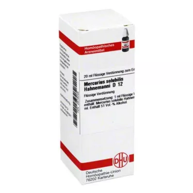 MERCURIUS SOLUBILIS Hahnemanni D 12 lahjendus, 20 ml MERCURIUS SOLUBILIS Hahnemanni D 12 lahjendus, 20 ml