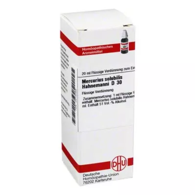 MERCURIUS SOLUBILIS Hahnemanni D 30 lahjendus, 20 ml MERCURIUS SOLUBILIS Hahnemanni D 30 lahjendus, 20 ml