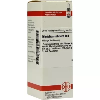MYRISTICA SEBIFERA D 8 lahjendus, 20 ml
