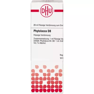 PHYTOLACCA D 8 lahjendus, 20 ml