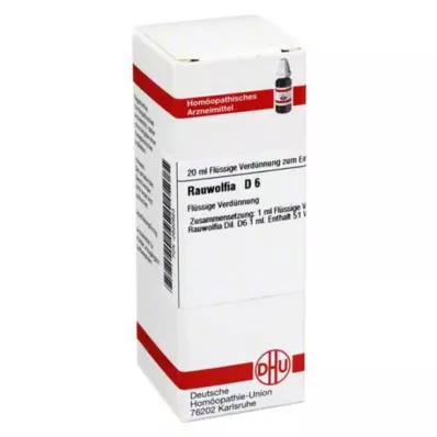 RAUWOLFIA D 6 Lahjendus, 20 ml