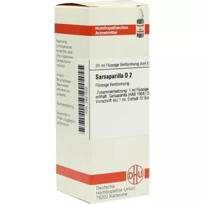 SARSAPARILLA D 2 Lahjendus, 20 ml