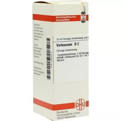 VERBASCUM D 2 Lahjendus, 20 ml