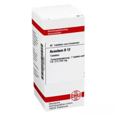 ACONITUM D 12 tabletti, 80 tk