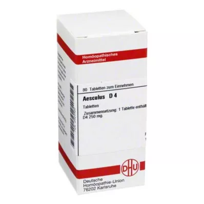 AESCULUS D 4 tabletti, 80 tk