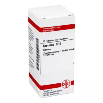 AESCULUS D 12 tabletti, 80 tk