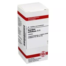 ARGENTUM METALLICUM D 6 tabletti, 80 tk
