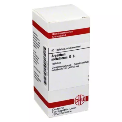ARGENTUM METALLICUM D 6 tabletti, 80 tk