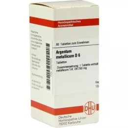 ARGENTUM METALLICUM D 6 tabletti, 80 tk
