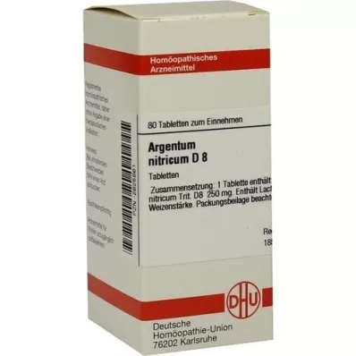 ARGENTUM NITRICUM D 8 tabletti, 80 tk