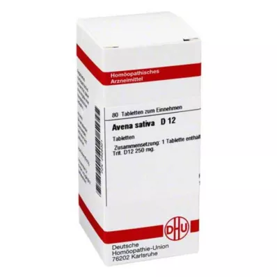 AVENA SATIVA D 12 tabletti, 80 tk