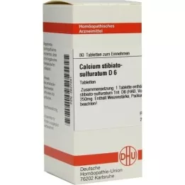 CALCIUM STIBIATO sulphuratum D 6 tabletti, 80 tk