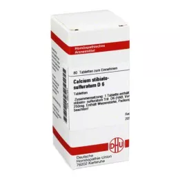 CALCIUM STIBIATO sulphuratum D 6 tabletti, 80 tk
