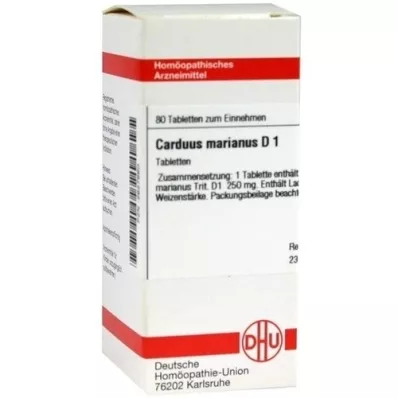 CARDUUS MARIANUS D 1 tablett, 80 tk