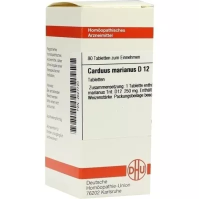 CARDUUS MARIANUS D 12 tabletti, 80 tk