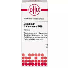CAUSTICUM HAHNEMANNI D 10 tabletti, 80 tk