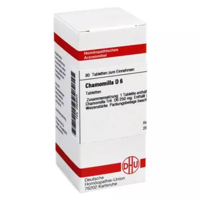 CHAMOMILLA D 6 tabletti, 80 tk