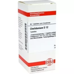 CHELIDONIUM D 12 tabletti, 80 tk