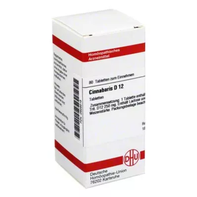 CINNABARIS D 12 tabletti, 80 tk CINNABARIS D 12 tabletti, 80 tk
