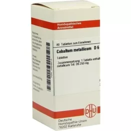 COBALTUM METALLICUM D 6 tabletti, 80 tk