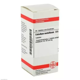 COBALTUM METALLICUM D 6 tabletti, 80 tk