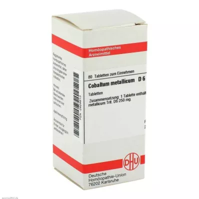 COBALTUM METALLICUM D 6 tabletti, 80 tk