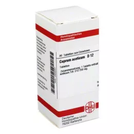 CUPRUM ACETICUM D 12 tabletti, 80 tk