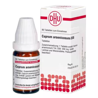 CUPRUM ARSENICOSUM D 30 tabletti, 80 tk