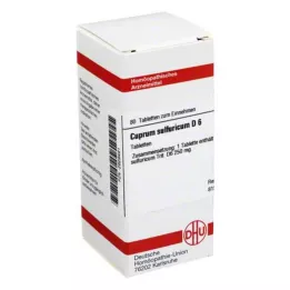 CUPRUM SULFURICUM D 6 tabletti, 80 tk