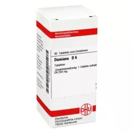 DAMIANA D 6 tabletti, 80 tk